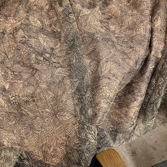 Jack by BB Dakota Dahlia tulle skirt Nude Black Two Layers sz 8 beige ballet - Picture 3 of 8